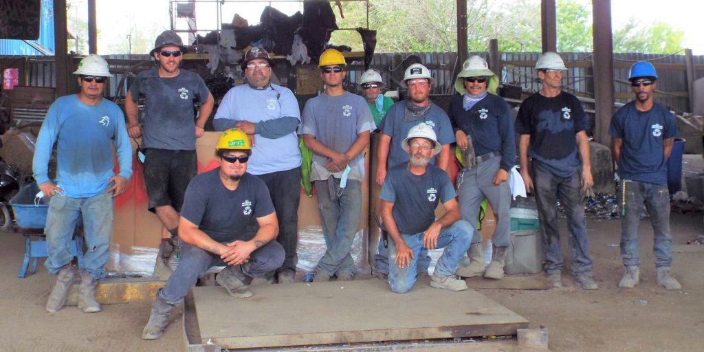 Scrap metal Austin team yard crew